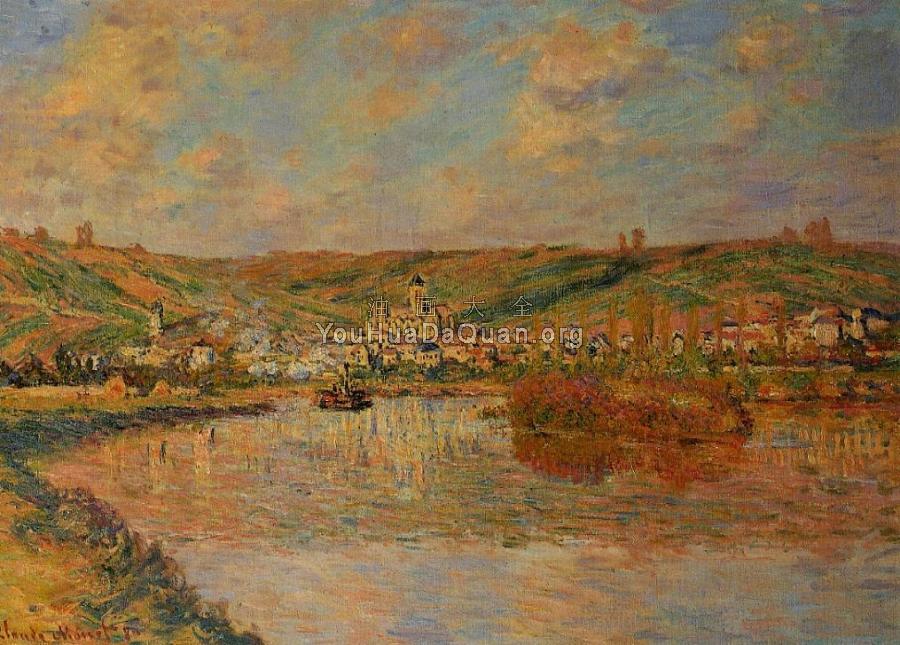 Late Afternoon in Vetheuil - 克劳德·莫奈